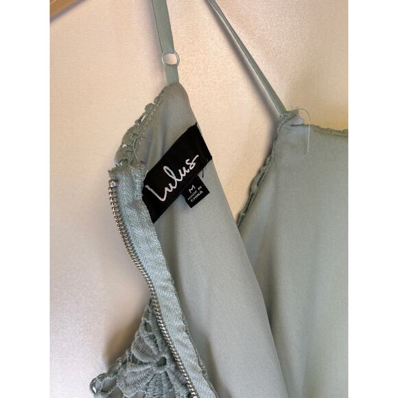 Lulus Light Blue Lace Dress M - Picture 3 of 5